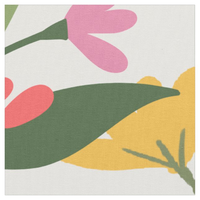 Tissu de fleurs sauvages (Fermer)
