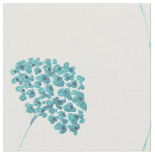 Tissu de fleurs turquoise mignonne