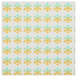 Tissu de flocons de neige