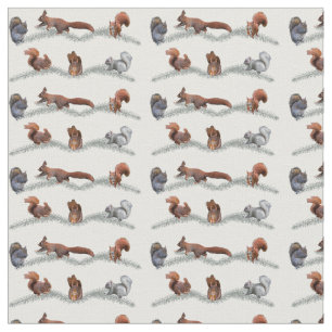 Tissu de frénésie d'écureuil (choisissez la