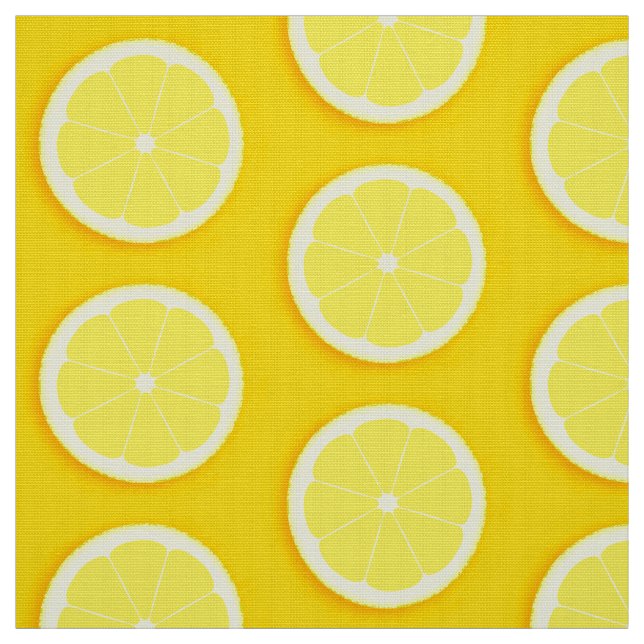 Tissu de fruits jaunes à tranche de citron (Échantillon)