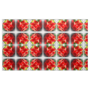 Tissu de géranium de Noël