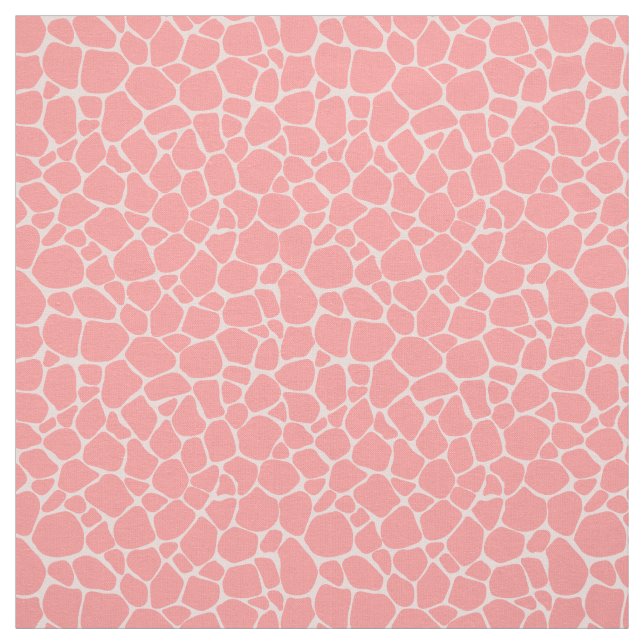 Tissu de girafe rose (Échantillon)