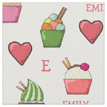 Tissu de glace personnalisé avec nom et monogramme