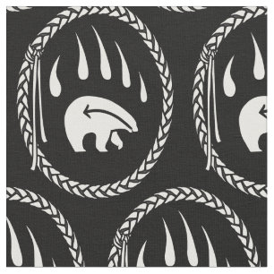 Tissu de griffe d'ours Tribal Tissu d'art de l'our