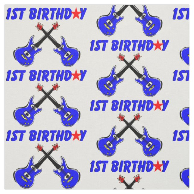 TISSU DE GUITARE ÉLECTRIQUE 1ER ANNIVERSAIRE (Échantillon)