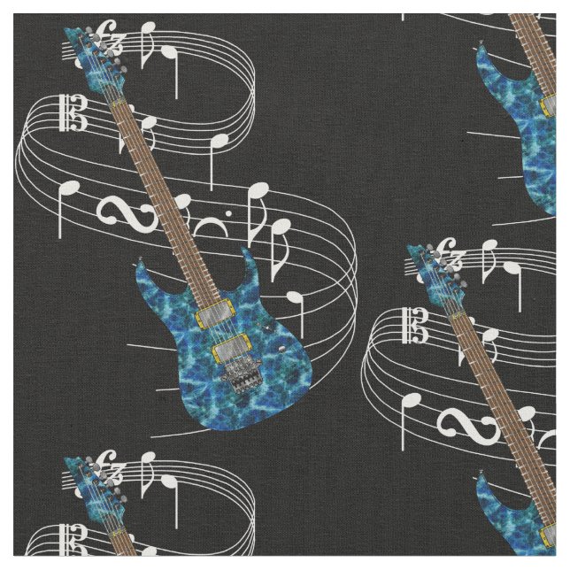 Tissu de guitare électrique - obscurité (Fermer)