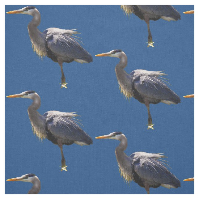 Tissu de héron de grand bleu (Échantillon)