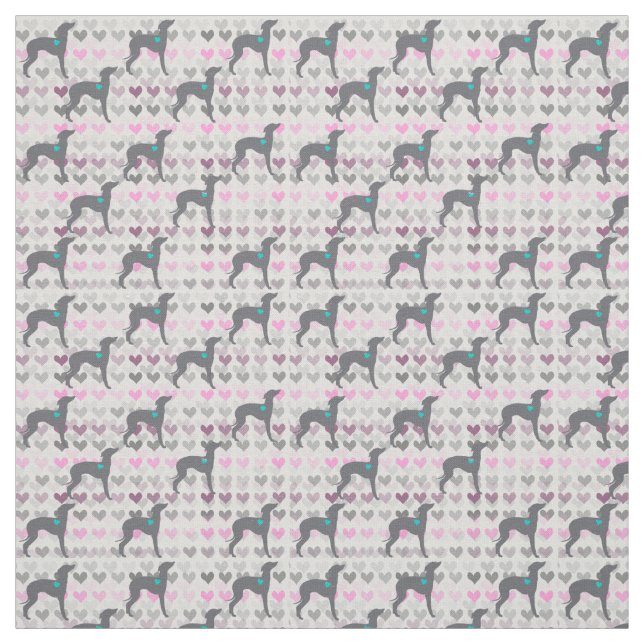 Tissu de Joann de jour de Valentines de lévrier (Échantillon)
