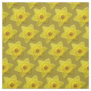 Tissu de jonquille Fleurs de Pâques Tissus Jaunes