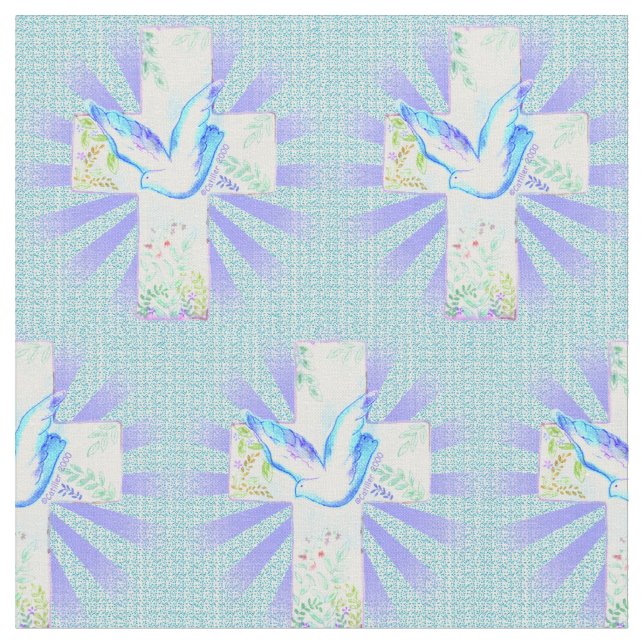 Tissu de la croix chrétienne de Dove (Fermer)