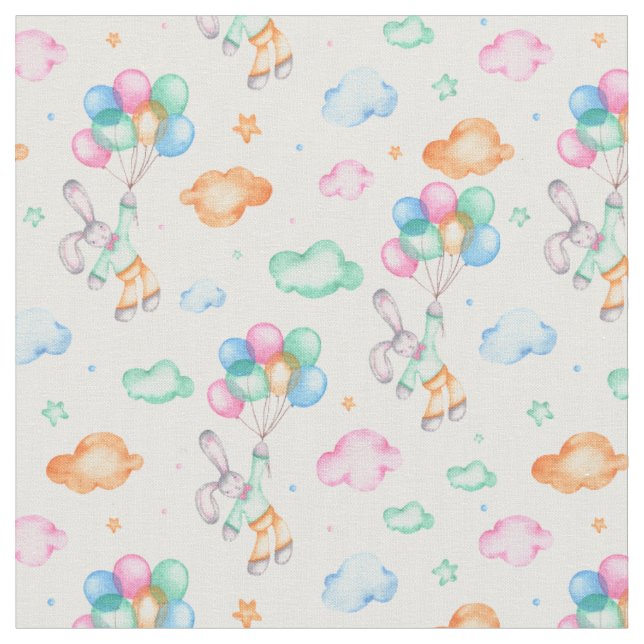 Tissu de lapins adorables (Fermer)