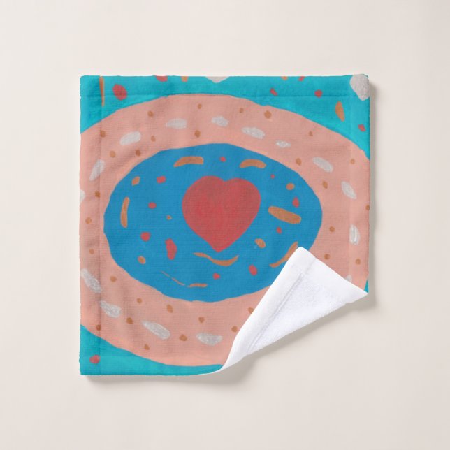 Tissu de lavage Cercles d'amour (Gant de toilette)