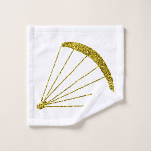 Tissu de lavage de parapente doré