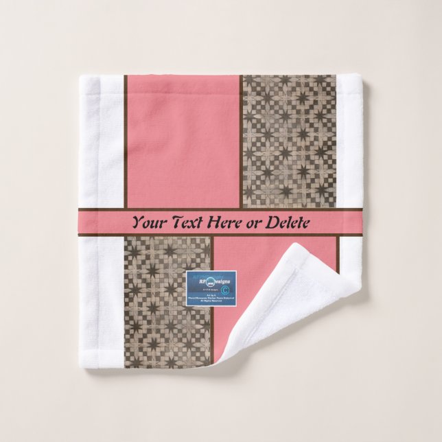 Tissu de lavage (Peach LED S.C.C.)RFPMDesigns ©️ 2 (Gant de toilette)