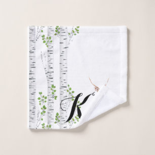 Tissu de lavage personnalisé Cerf Doe Buck Woodlan