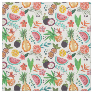 Tissu de l'été   de fruit tropical