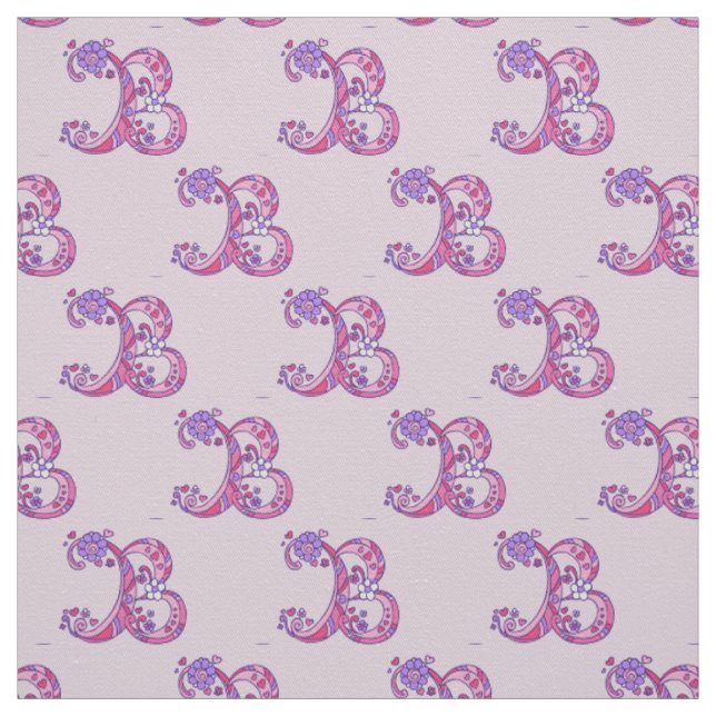 Tissu de lettre personnalisée décorative Monogramm (Échantillon)