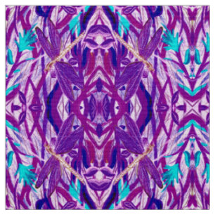 Tissu de libellule de lavande