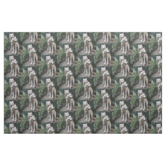 Tissu de loups sauvages