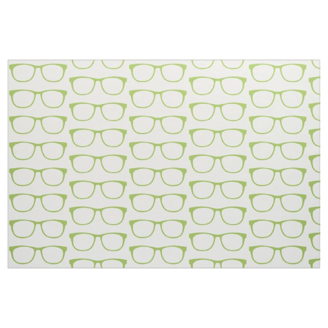 Tissu de lunettes de Geek à haute technologie vert (Fat Quarter)