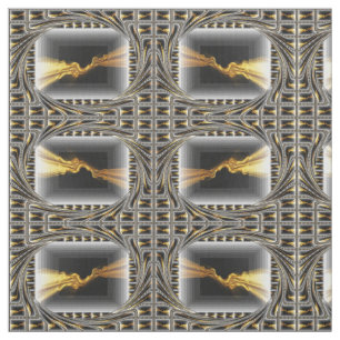 Tissu de Luxe Or Noir au Yard Créé par un Designer