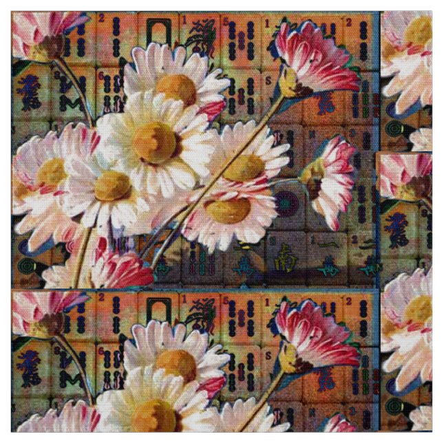 Tissu de marguerite d'heure-milliampère Jongg (Échantillon)