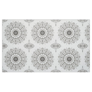 Tissu de médaillon de fleur de Boho
