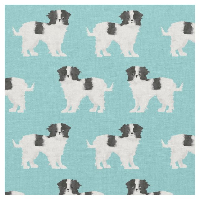 tissu de menton japonais, bleu clair (Fermer)