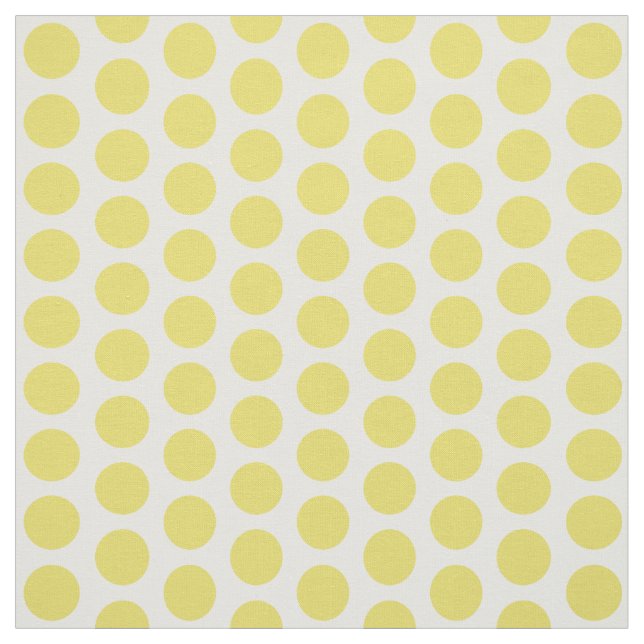 Tissu de mini-Pois jaune blanc (Échantillon)