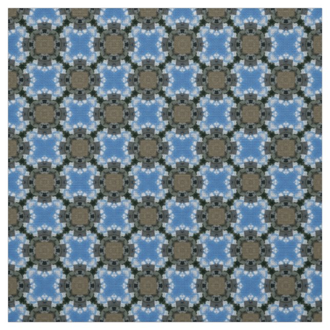 Tissu de mobilier bleu ciel et Brown (Échantillon)