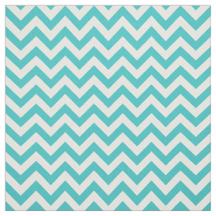 Tissu de Motif à la mode et blanc turquoise