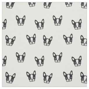 Tissu de motif de bouledogue français