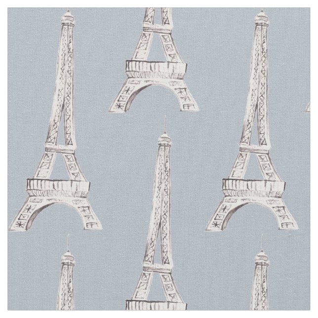 Tissu de motif de Français de Paris de Tour Eiffel (Fermer)