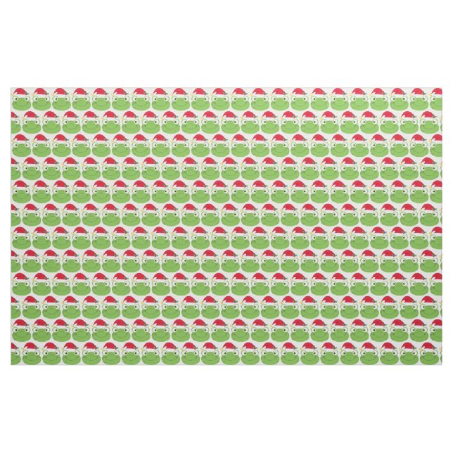 Tissu de motif de grenouille de Noël de vacances (Yard)
