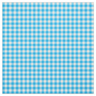Tissu de motif de guingan de contrôle de bleu et