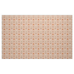 Tissu de Motif de la boîte d'automne mignon
