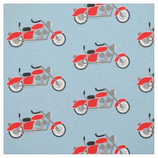 Tissu de motif de moto de garçons