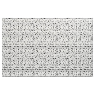 Tissu de motif de musique