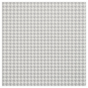 Tissu de motif de pied-de-poule de blanc gris