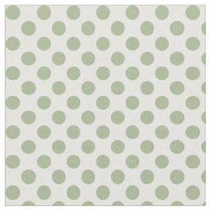 Tissu de motif de point de polka de vert sauge