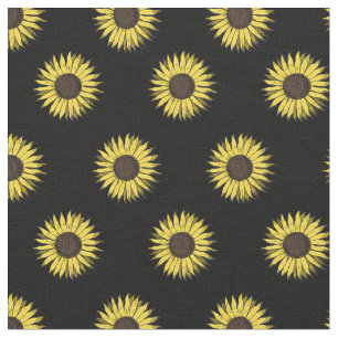 tissu de motif de tournesol