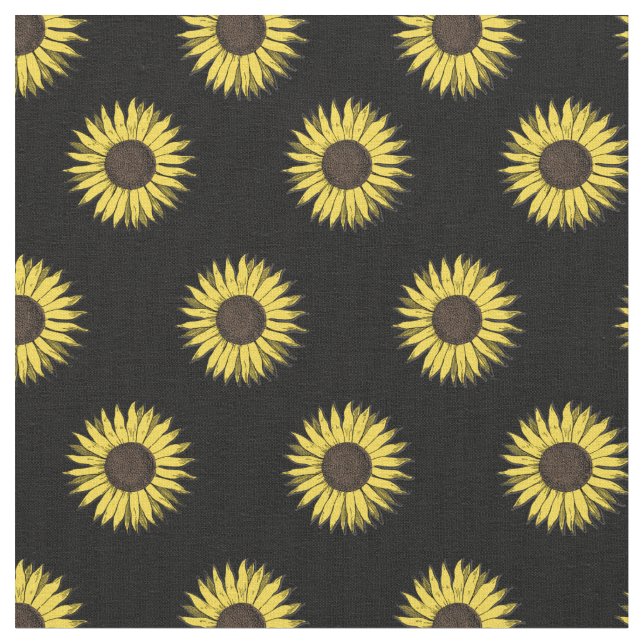 tissu de motif de tournesol (Fermer)