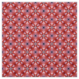 Tissu de Motif de tuiles croisées rouges en gras