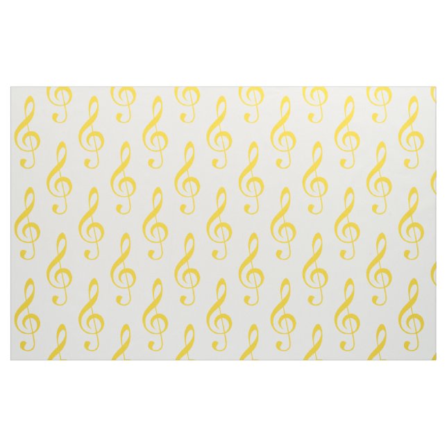 Tissu de Motif Jaune Treble (Fat Quarter)
