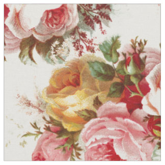 Tissu de Motif vintage Shabby Chic Rose