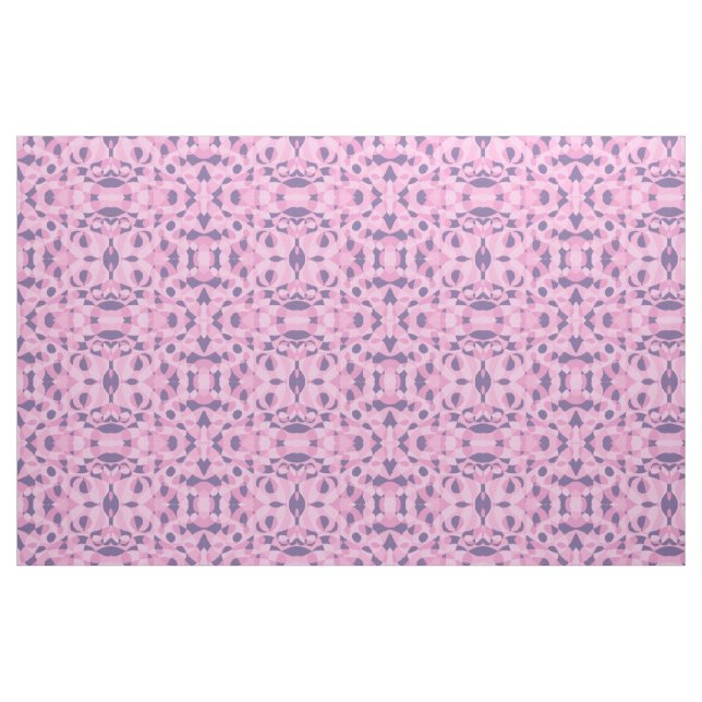 Tissu de Motifs géométriques Abstraits rose violet (Fat Quarter)