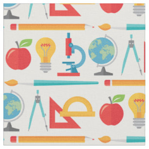 Tissu De nouveau au motif d'école - formation de