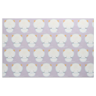 Tissu de nurserie à motif de chatons blancs