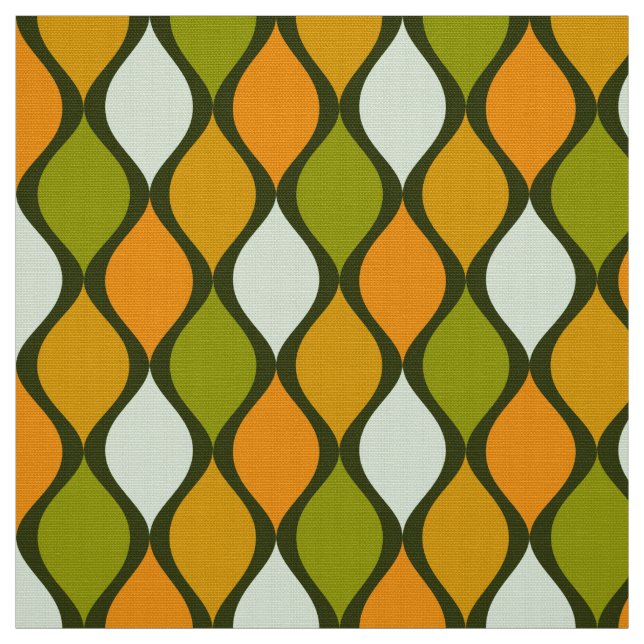 Tissu de palette super couleur rétro les années 70 (Échantillon)